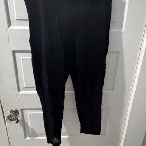 Torrid Black Strappy and Mesh Leggings